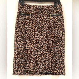 Dana Buchman leopard print skirt